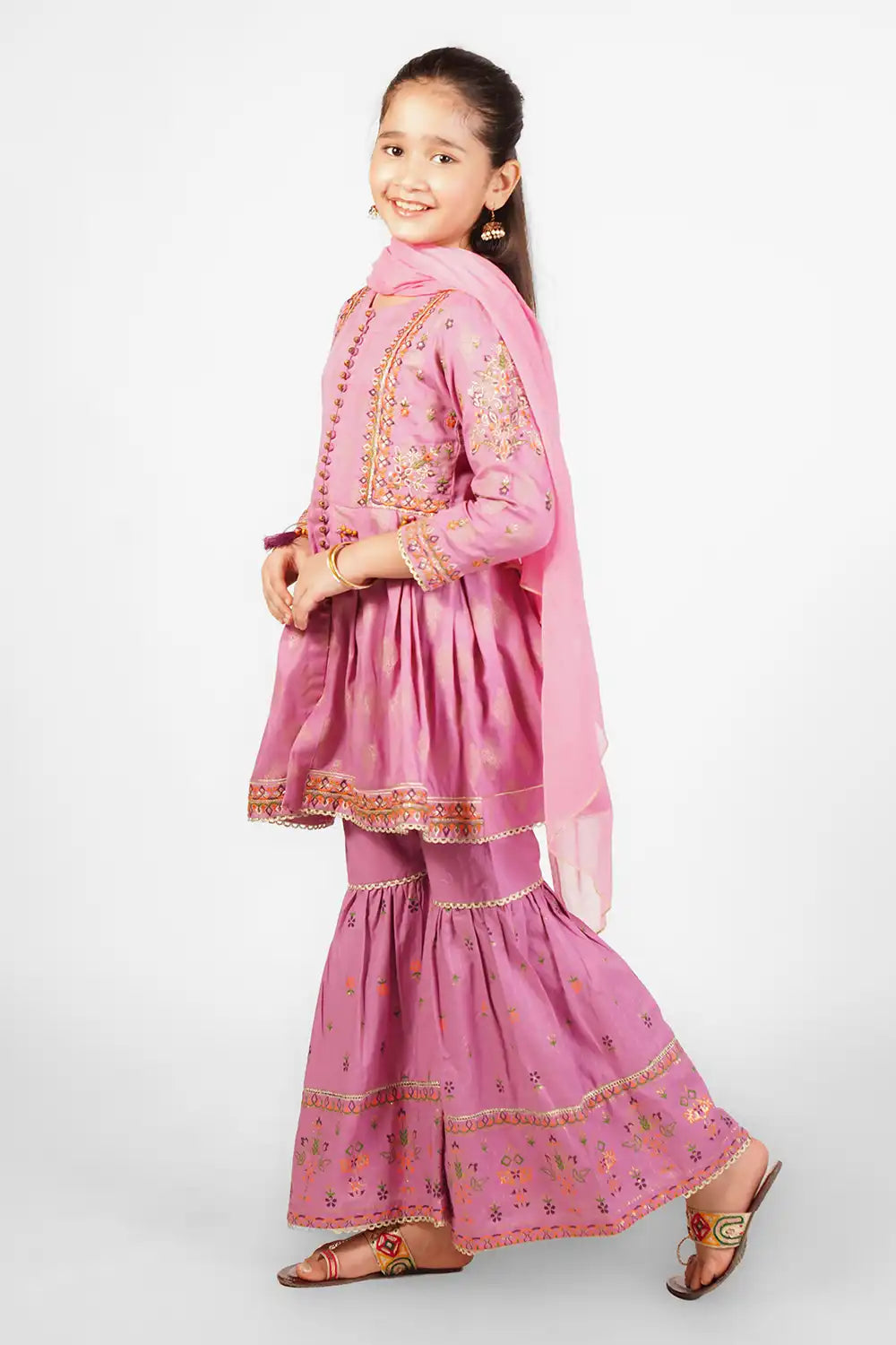 3 Piece Embroidered Suit Fort-006